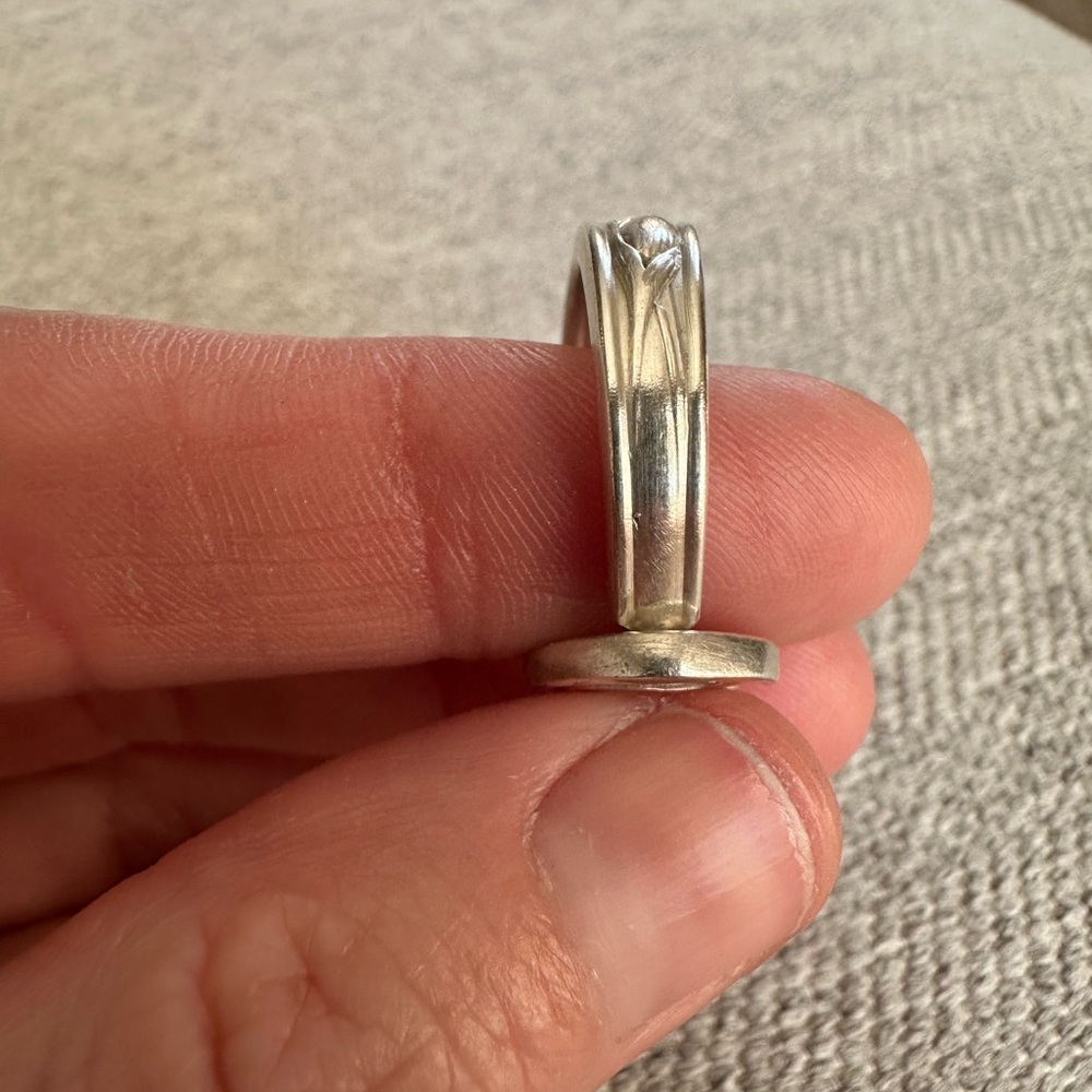 Silver 900 Spoon Ring - Picture 9 of 14